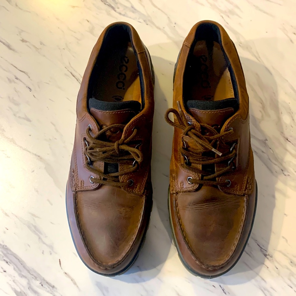 Ecco mens shoes, leather and Gore-Tex!  Size 49 (size 15 USA)